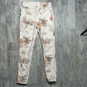 LASCANA Skinny Muted Floral Denim Jean Leggings Jeggings Euro 34 US 2-4